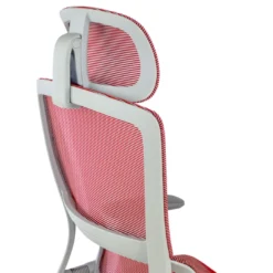 Silla de oficina Gravity White, reposacabezas, brazos 3D, red