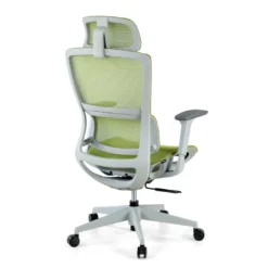 Silla de oficina Gravity White, reposacabezas, brazos 3D, red