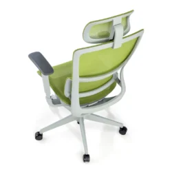 Silla de oficina Gravity White, reposacabezas, brazos 3D, red