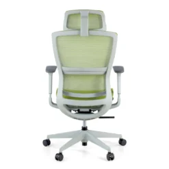 Silla de oficina Gravity White, reposacabezas, brazos 3D, red