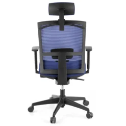 Silla de oficina Kendo, brazos ajustables, reposacabezas, red