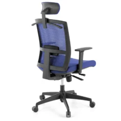 Silla de oficina Kendo, brazos ajustables, reposacabezas, red