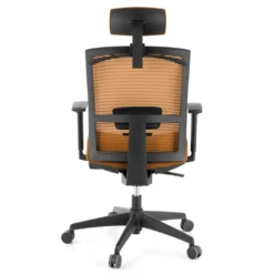 Silla de oficina Kendo, brazos ajustables, reposacabezas, red