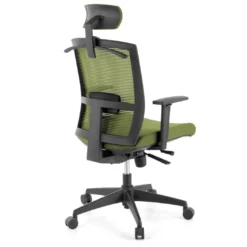 Silla de oficina Kendo, brazos ajustables, reposacabezas, red