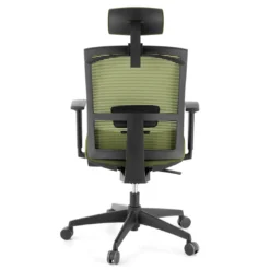 Silla de oficina Kendo, brazos ajustables, reposacabezas, red