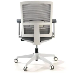 Silla de oficina Kendo white, brazos ajustables, red