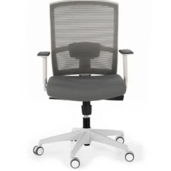 Silla de oficina Kendo white, brazos ajustables, red