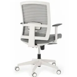 Silla de oficina Kendo white, brazos ajustables, red