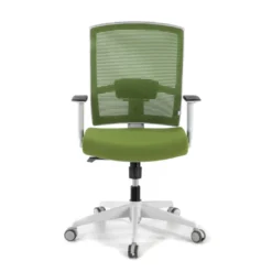 Silla de oficina Kendo white, brazos ajustables, red