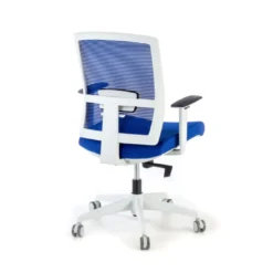 Silla de oficina Kendo white, brazos ajustables, red