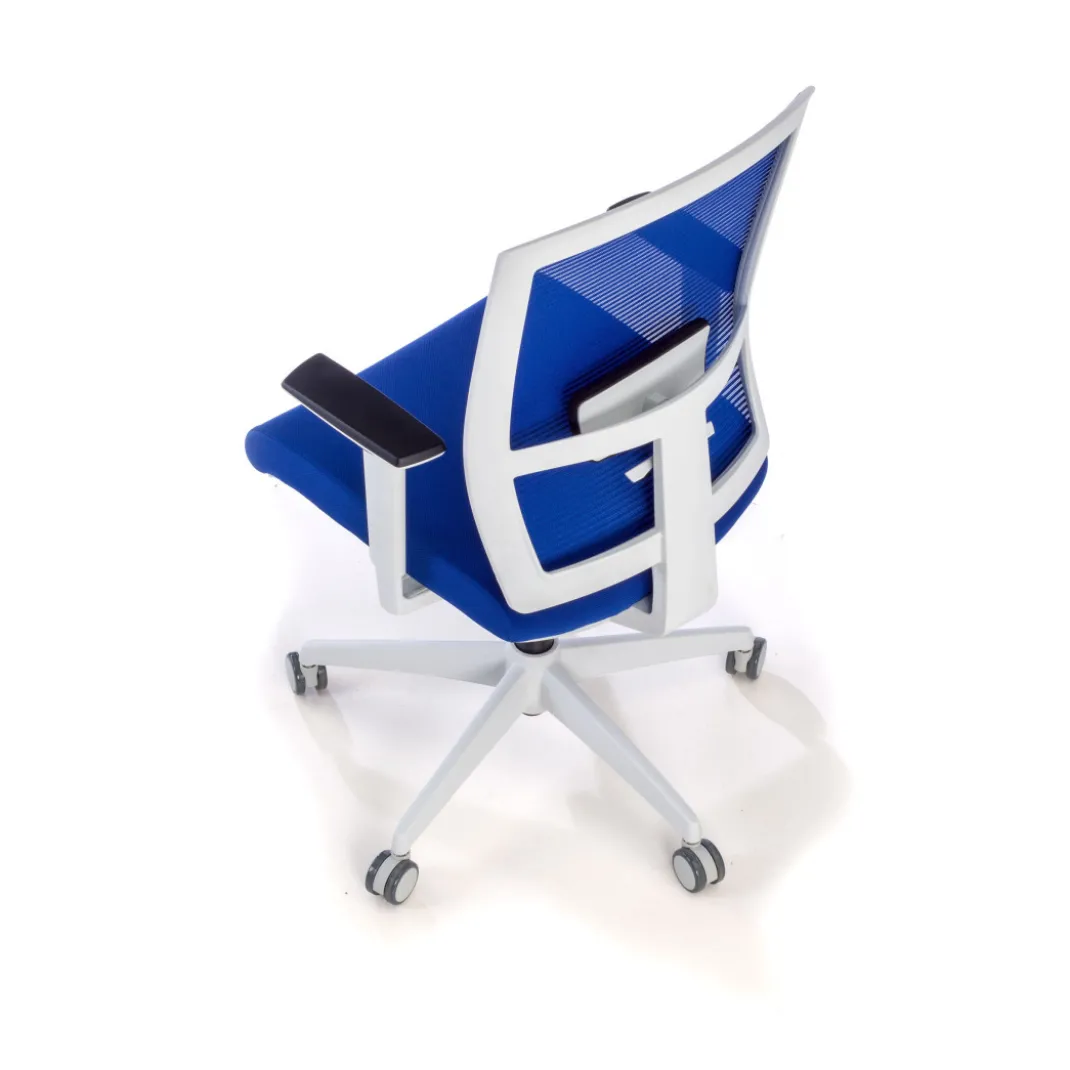 Silla de oficina Kendo white, brazos ajustables, red