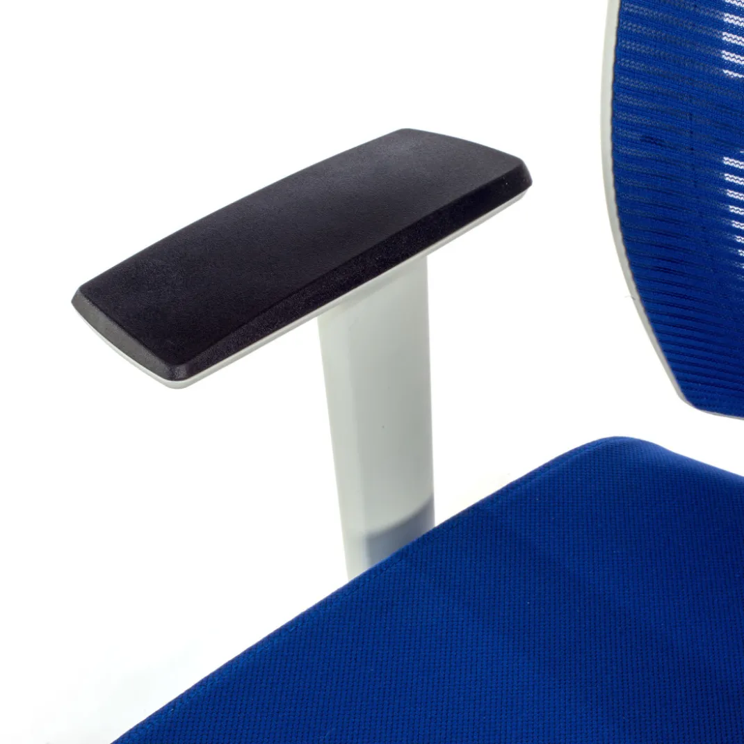 Silla de oficina Kendo white, brazos ajustables, red