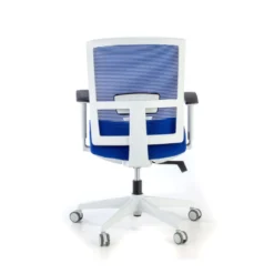 Silla de oficina Kendo white, brazos ajustables, red
