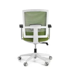 Silla de oficina Kendo white, brazos ajustables, red