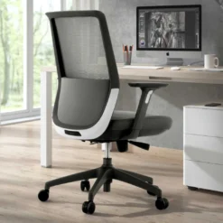 Silla de oficina Wind, respaldo ergonómico, brazos 3D, red