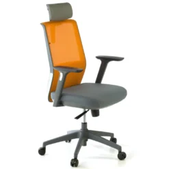 Silla de oficina Wind, respaldo ergonómico, brazos 3D, reposacabezas