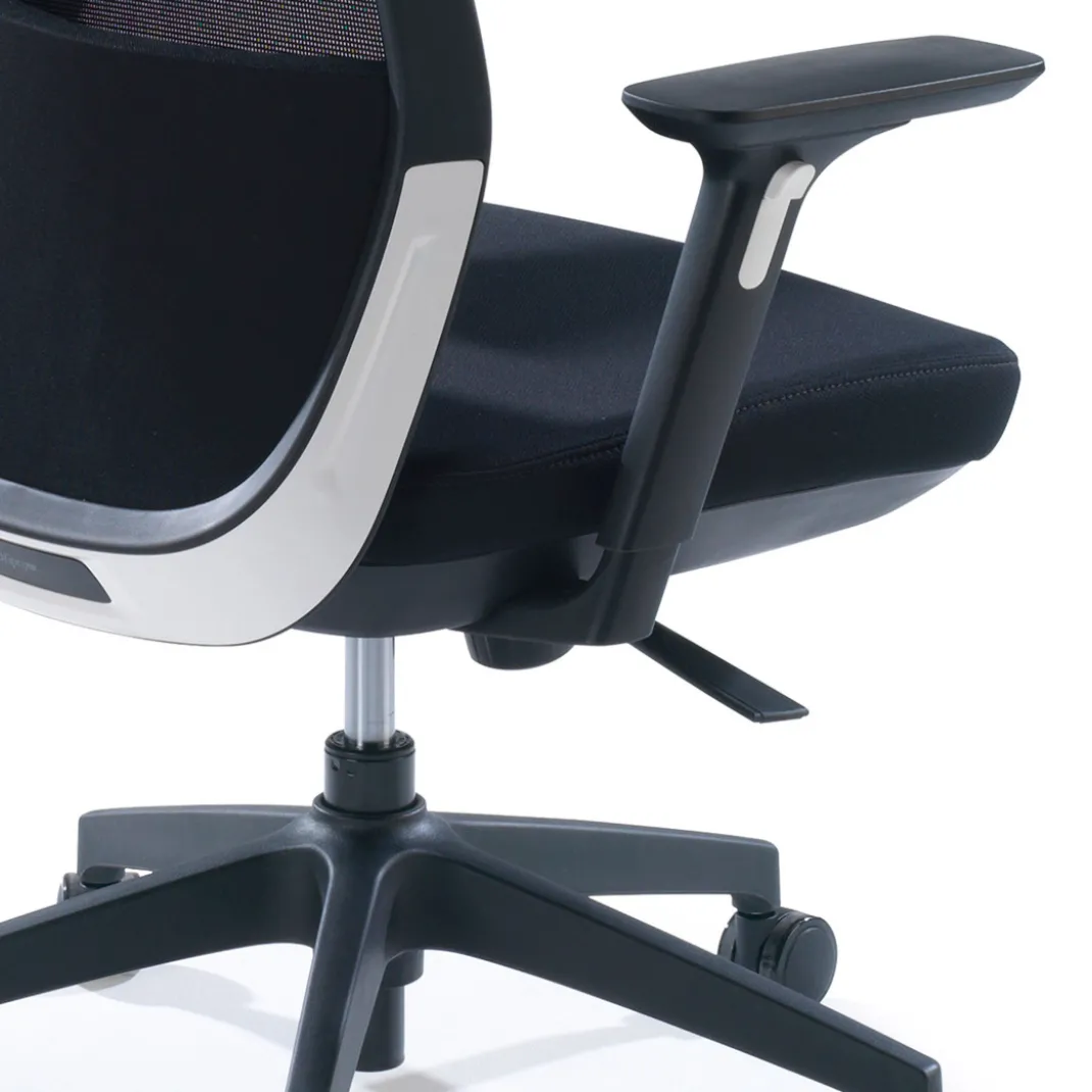 Silla de oficina Wind, respaldo ergonómico, brazos 3D, red