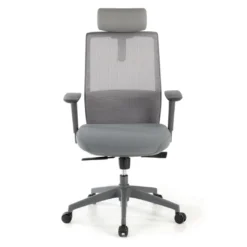 Silla de oficina Wind, respaldo ergonómico, brazos 3D, reposacabezas