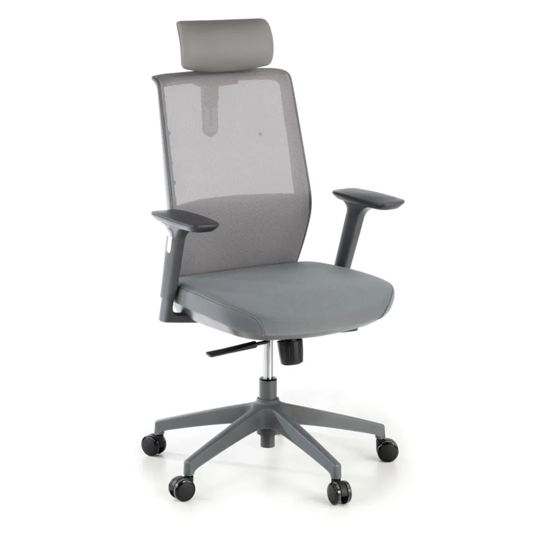 Silla de oficina Wind, respaldo ergonómico, brazos 3D, reposacabezas