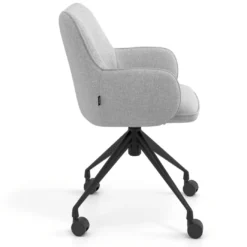 Silla de reuniones con ruedas Gala, estructura giratoria