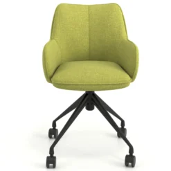 Silla de reuniones con ruedas Gala, estructura giratoria