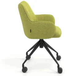 Silla de reuniones con ruedas Gala, estructura giratoria