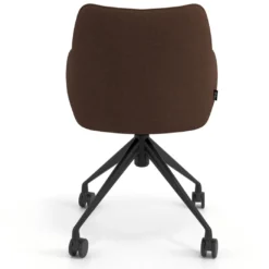 Silla de reuniones con ruedas Gala, estructura giratoria