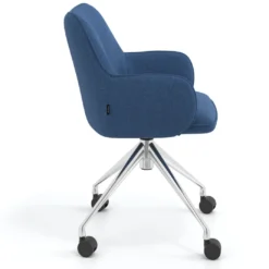 Silla de reuniones con ruedas Gala, estructura giratoria