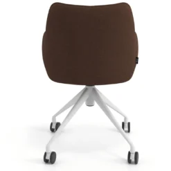 Silla de reuniones con ruedas Gala, estructura giratoria