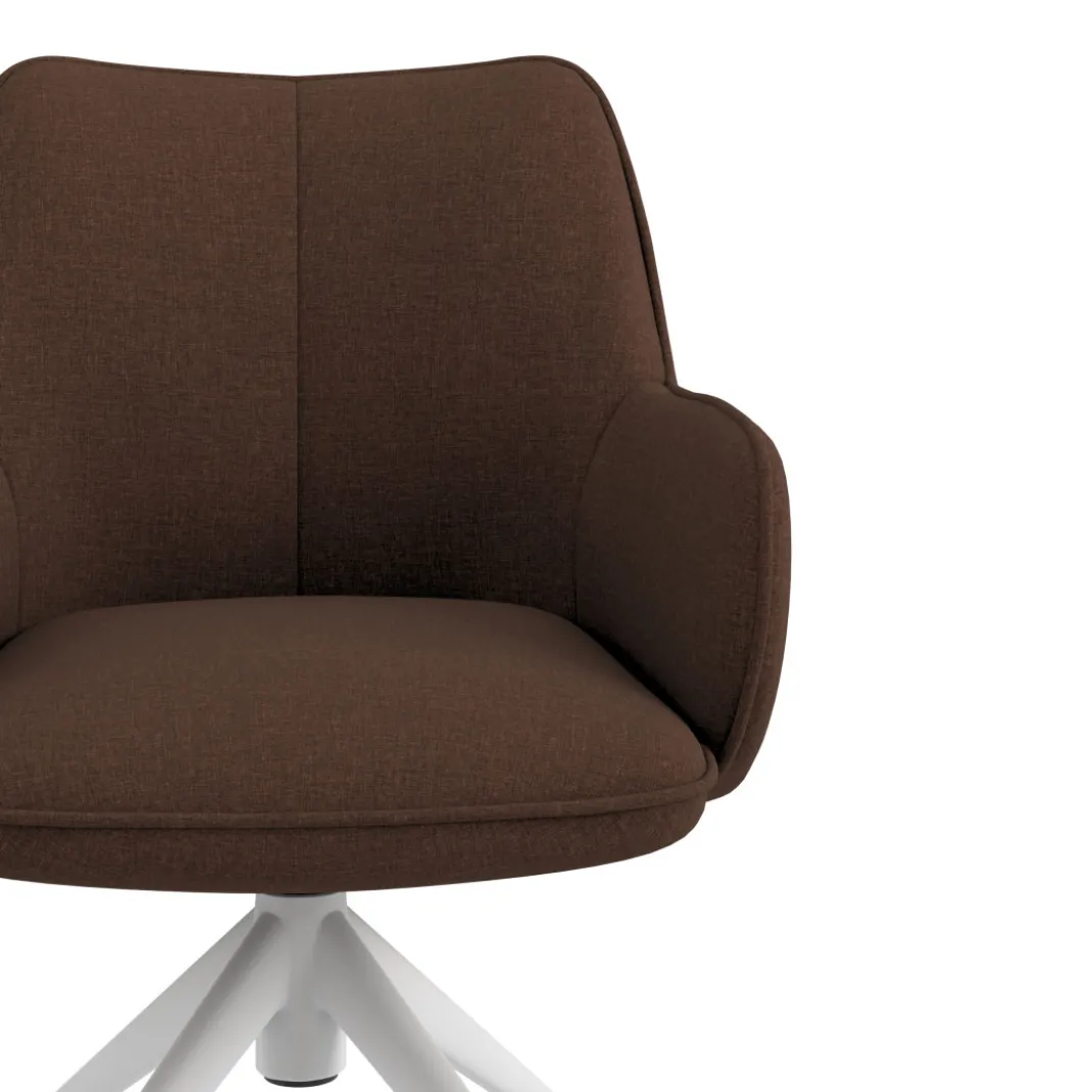 Silla de reuniones con ruedas Gala, estructura giratoria