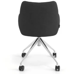Silla de reuniones con ruedas Gala, estructura giratoria