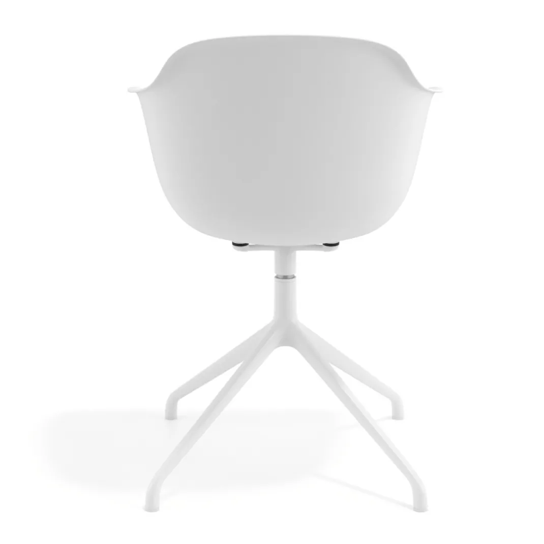 Silla de reuniones Elisa, base piramidal