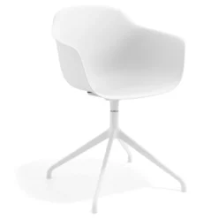 Silla de reuniones Elisa, base piramidal