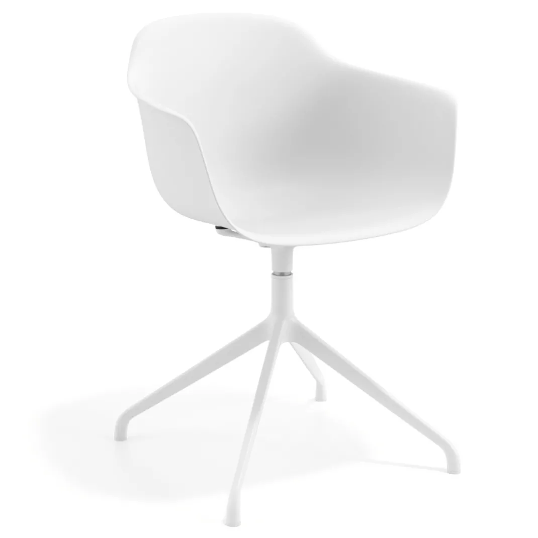 Silla de reuniones Elisa, base piramidal