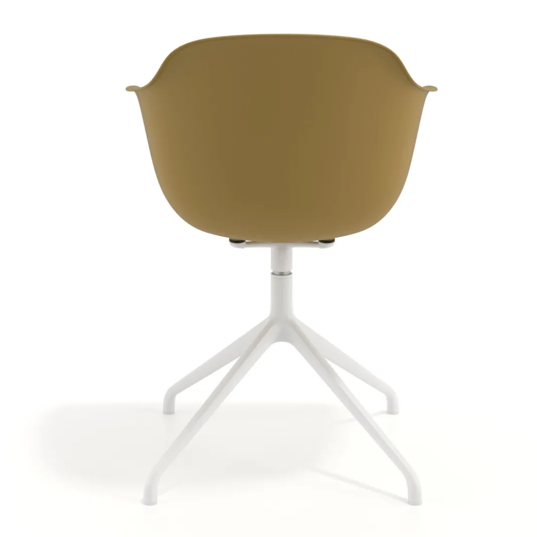 Silla de reuniones Elisa, base piramidal