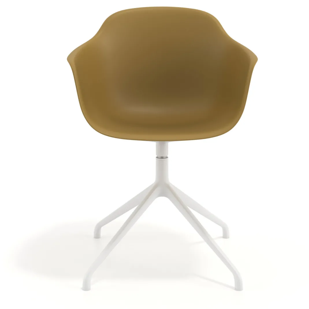 Silla de reuniones Elisa, base piramidal