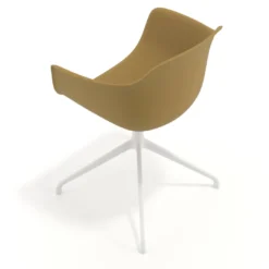 Silla de reuniones Elisa, base piramidal