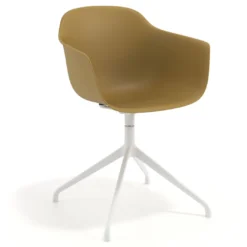 Silla de reuniones Elisa, base piramidal