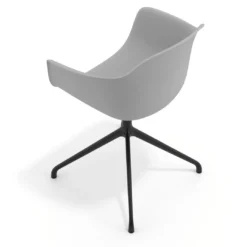 Silla de reuniones Elisa, base piramidal