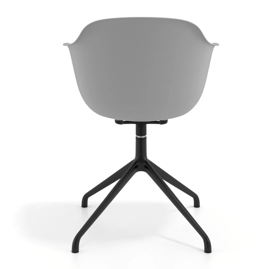 Silla de reuniones Elisa, base piramidal