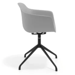 Silla de reuniones Elisa, base piramidal
