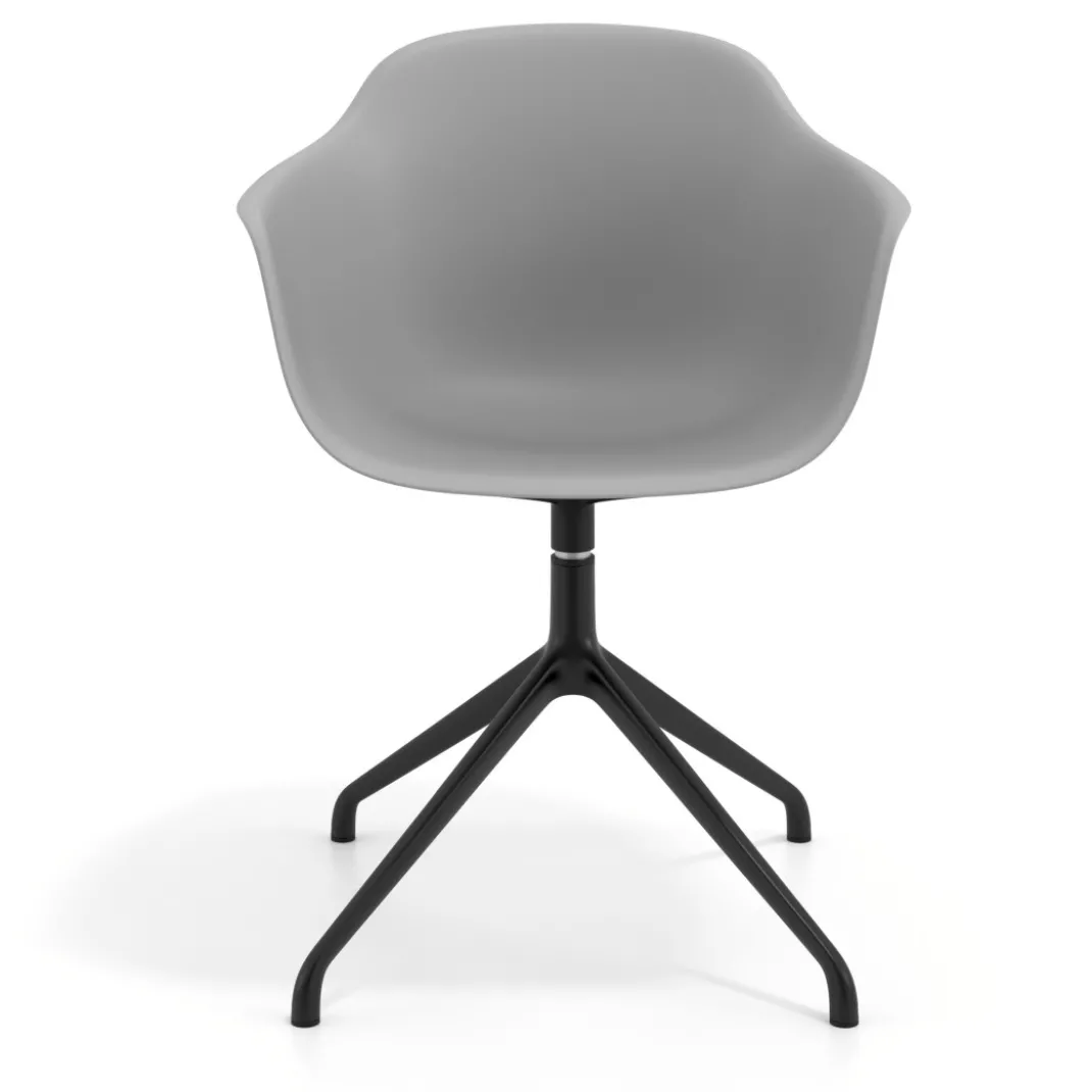 Silla de reuniones Elisa, base piramidal