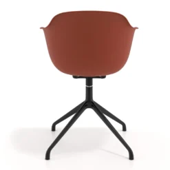 Silla de reuniones Elisa, base piramidal