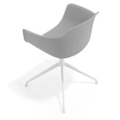 Silla de reuniones Elisa, base piramidal
