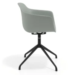 Silla de reuniones Elisa, base piramidal