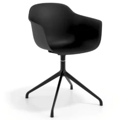 Silla de reuniones Elisa, base piramidal