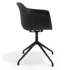 Silla de reuniones Elisa, base piramidal