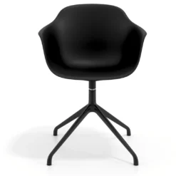 Silla de reuniones Elisa, base piramidal