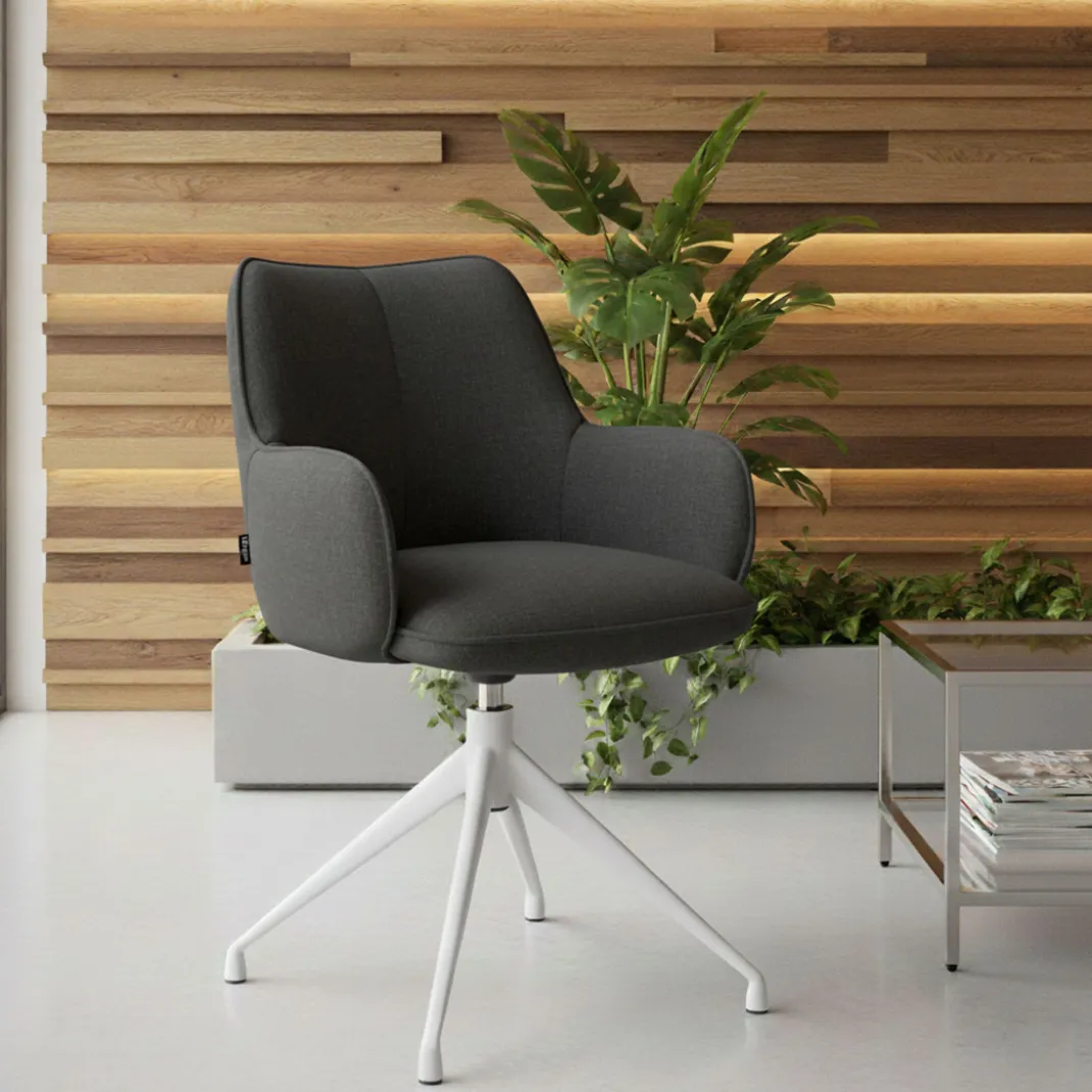 Silla de reuniones Gala, estructura giratoria