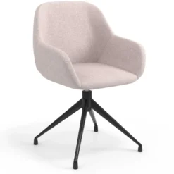 Silla de reuniones Moon Base de aluminio giratoria